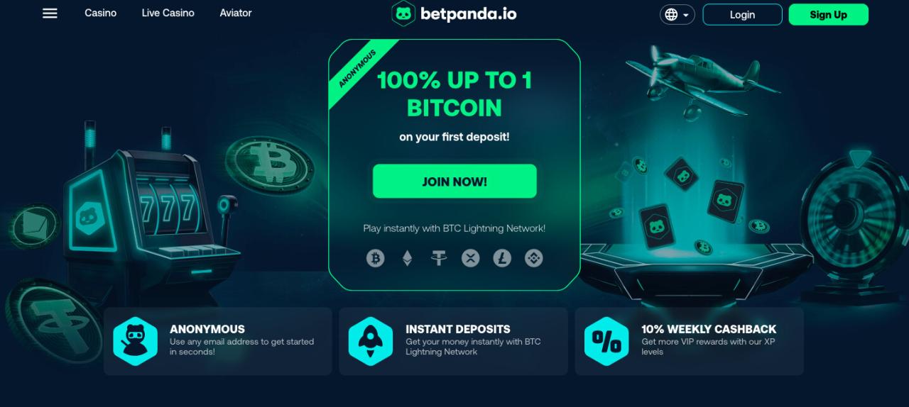 Betpanda.io welcome bonus