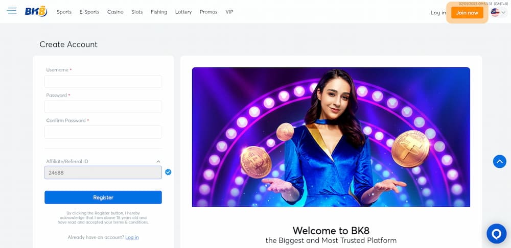 BK8 Malaysia Gambling Screenshot