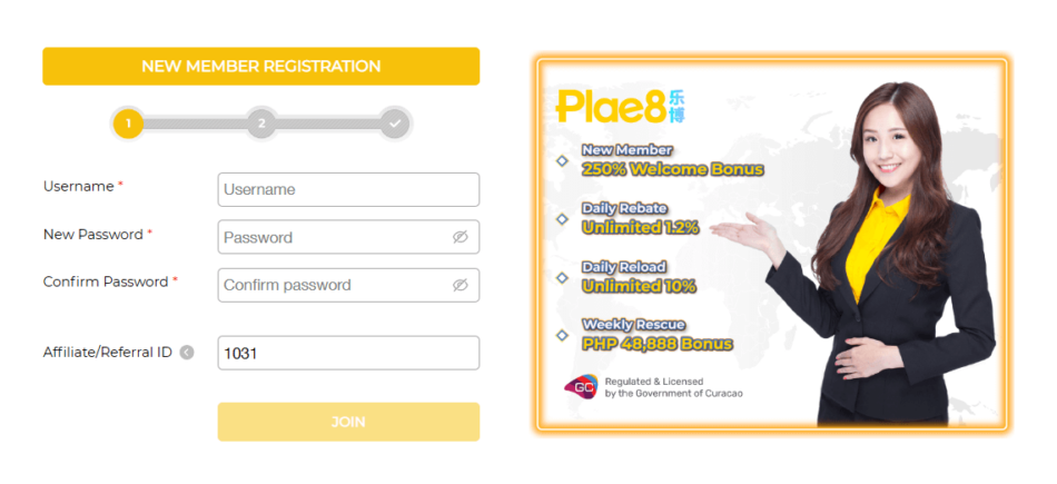 Plae8 Registration