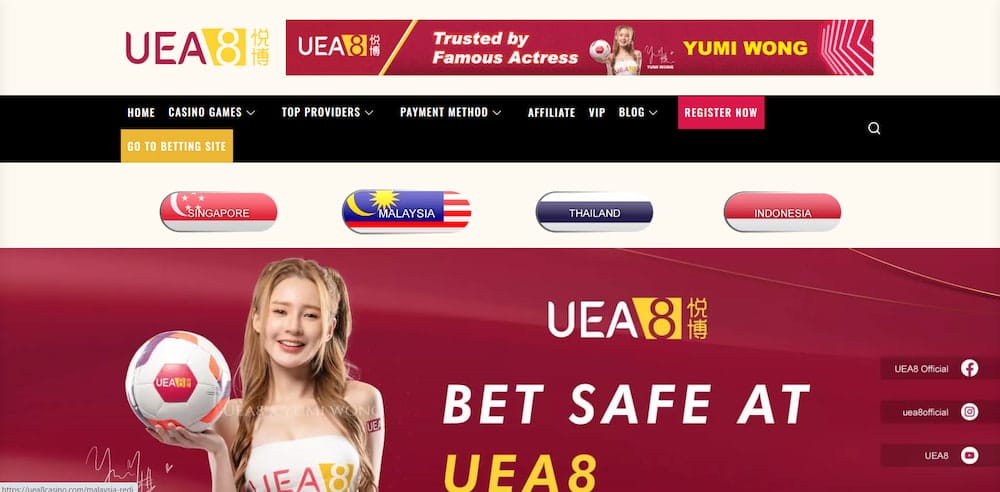 UEA8 Malaysia Online Gambling Screenshot