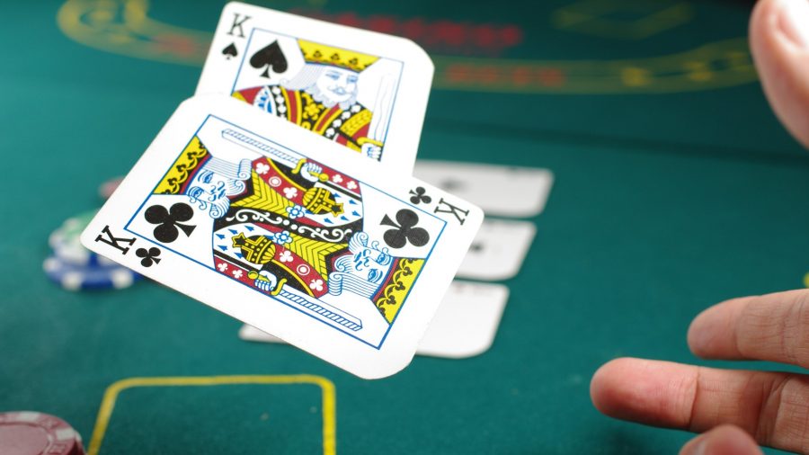 Poker rules - close-up photo of four aces