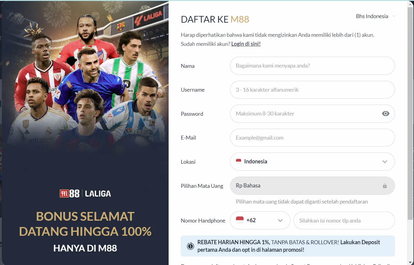 Daftar M88: Keamanan dan Privasi Terjamin